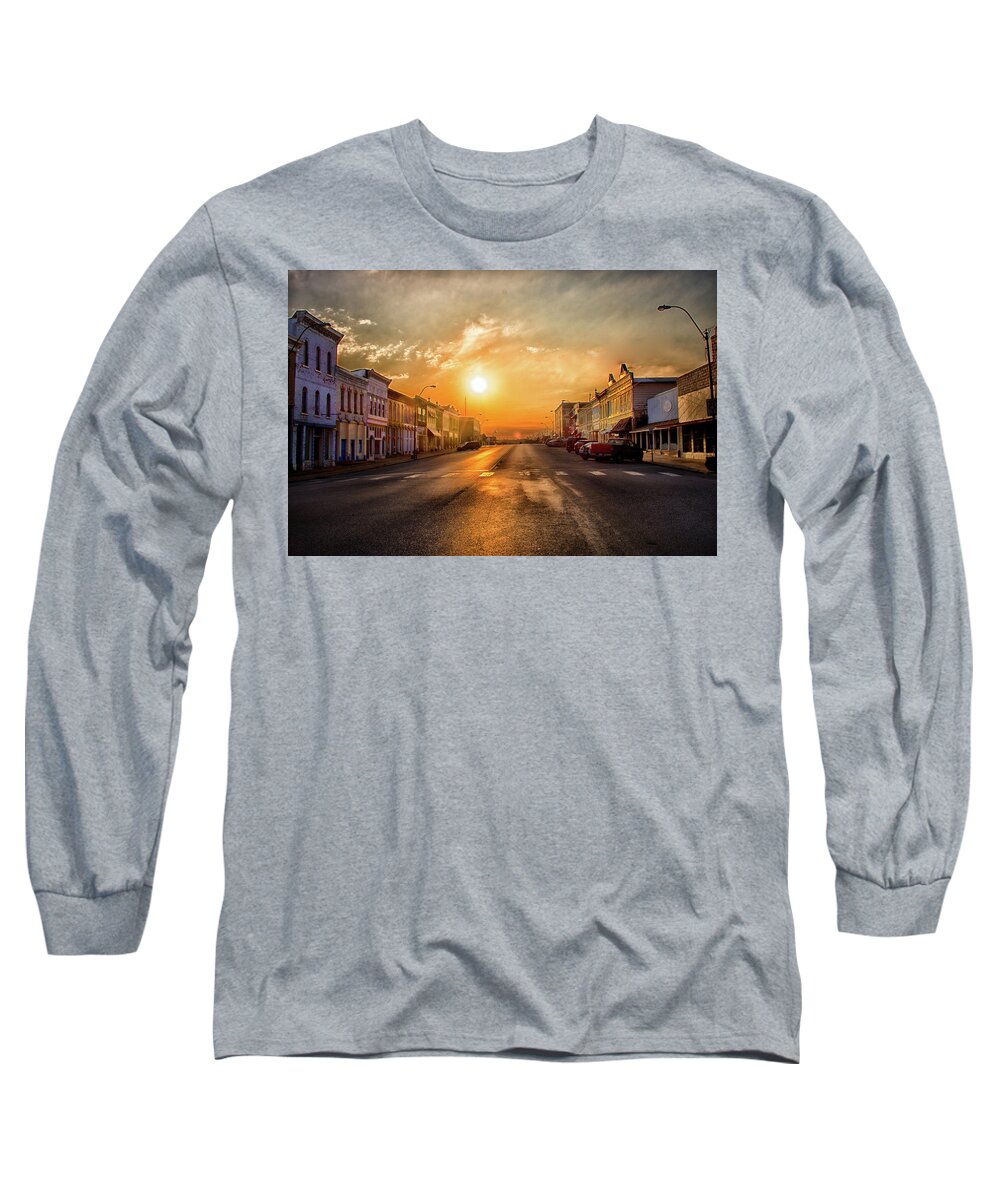 Main Street Long Sleeve T-Shirt featuring the photograph Main Street USA by Jolynn Reed