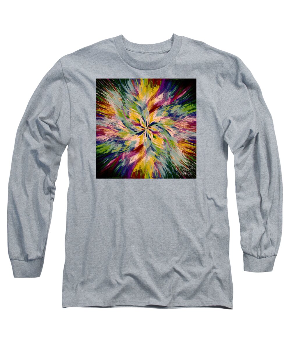 Twirl Long Sleeve T-Shirt featuring the photograph Mandala Twirl 04 by Jack Torcello