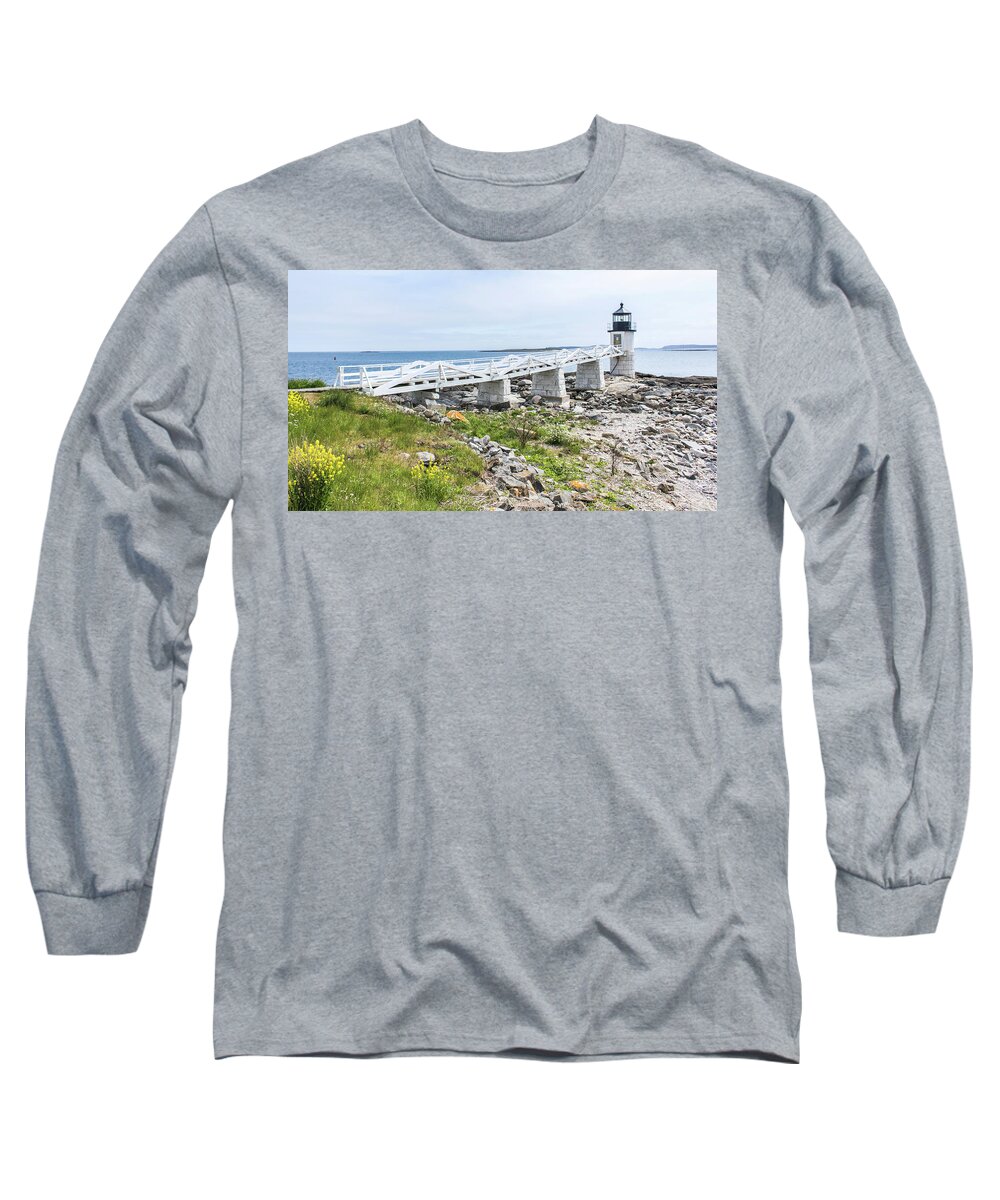 Marshall Point Lighthouse Long Sleeve T-Shirt featuring the photograph Marshall Point Lighthouse by Holly Ross