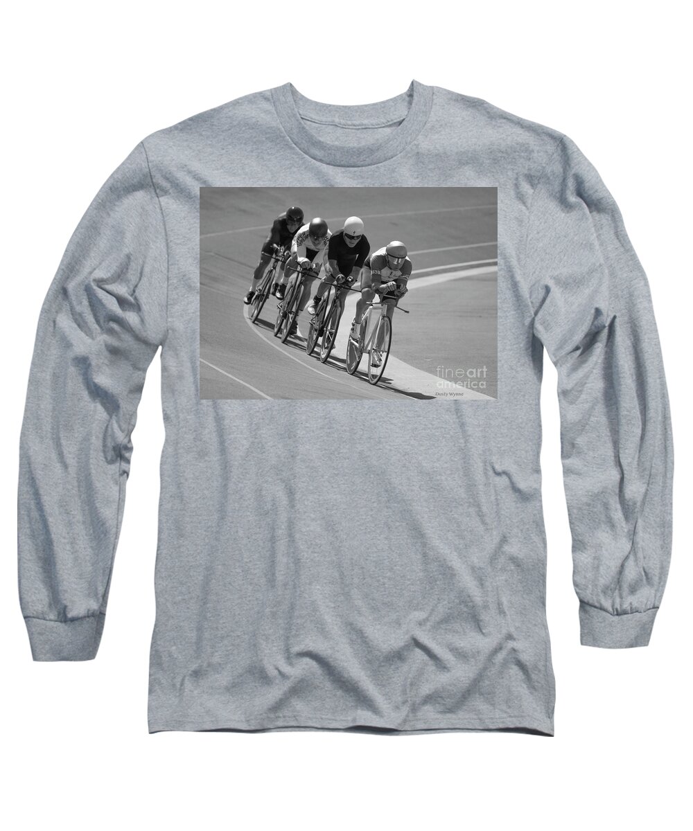 San Diego Long Sleeve T-Shirt featuring the photograph Masters Competition Team Pursuit by Dusty Wynne