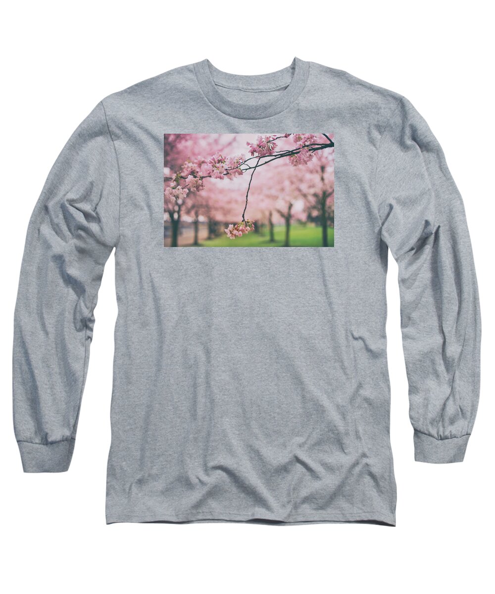 Cherry Blossoms Long Sleeve T-Shirt featuring the photograph Memories of spring by Kunal Mehra