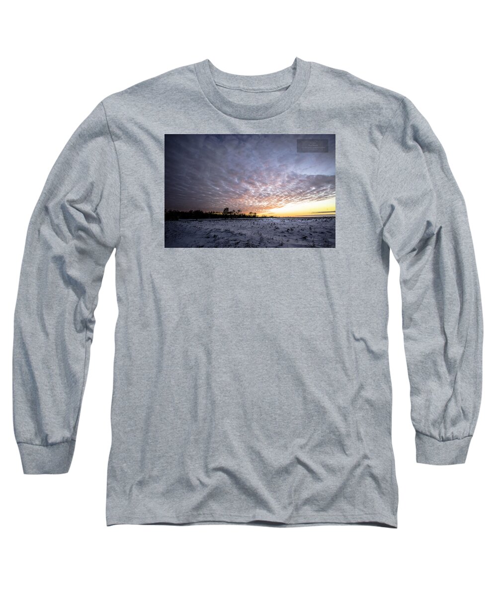  Long Sleeve T-Shirt featuring the photograph Middletown Sunset Color Splash by Paul Brooks