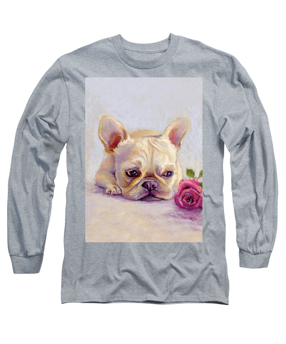 Valentine Long Sleeve T-Shirt featuring the painting Missing You by Susan Jenkins