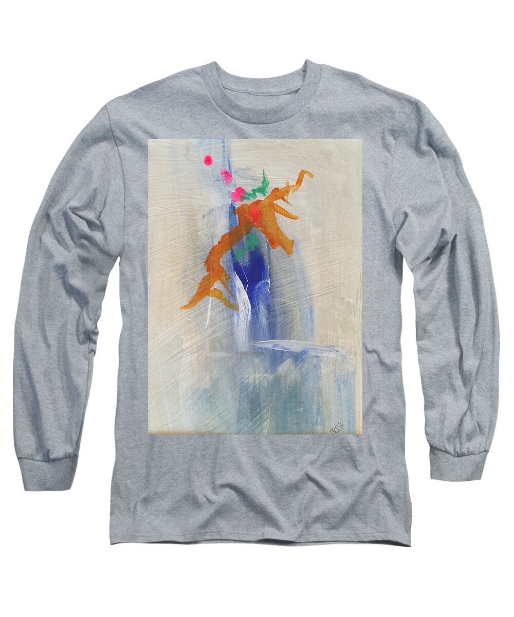 Ksg Long Sleeve T-Shirt featuring the painting Morning by Kim Shuckhart Gunns