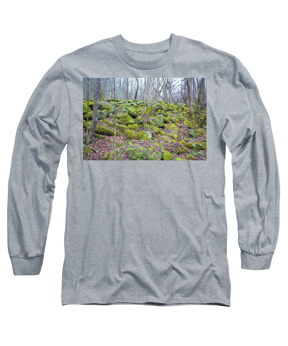 Rocks Long Sleeve T-Shirt featuring the photograph Moss - Gatlinburg by Lindsey Weimer