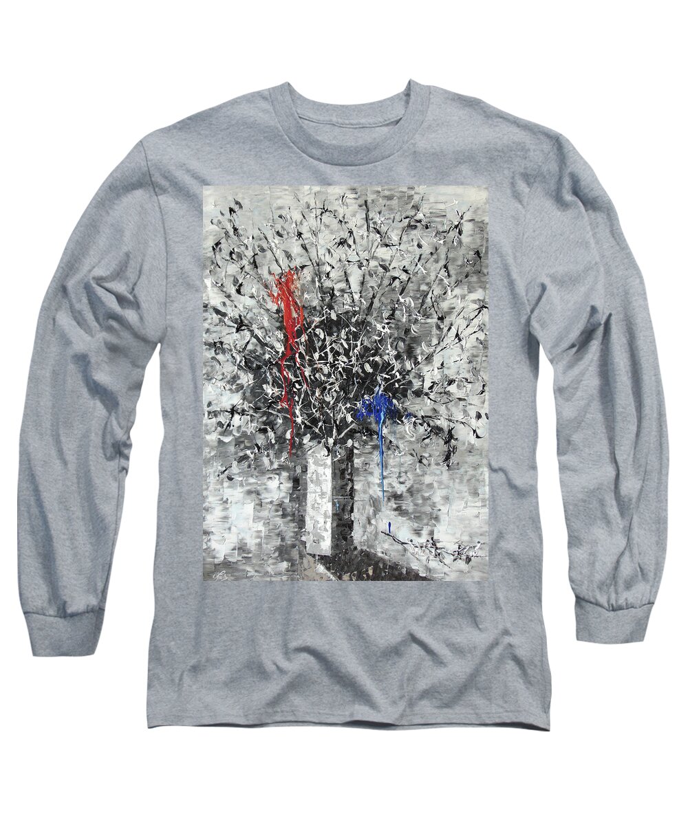Floral Long Sleeve T-Shirt featuring the painting My dream by Frederic Payet