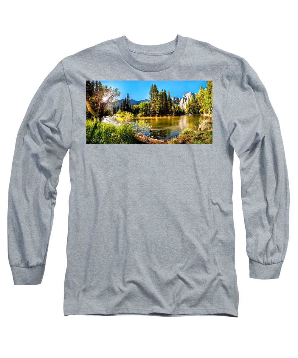 Yosemite National Park Long Sleeve T-Shirt featuring the photograph Nature's Awakening by Az Jackson