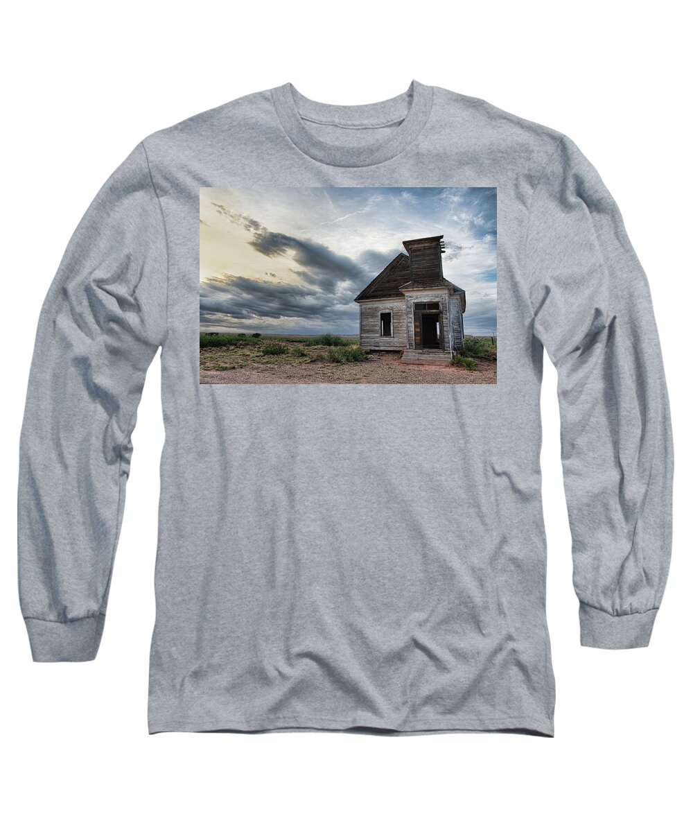 Church Long Sleeve T-Shirt featuring the photograph New Mexico Church # 2 by Adam Reinhart