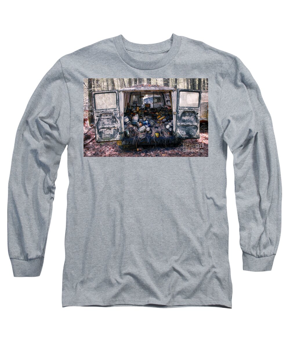  Long Sleeve T-Shirt featuring the photograph Oil Can Van by Phil Cappiali Jr