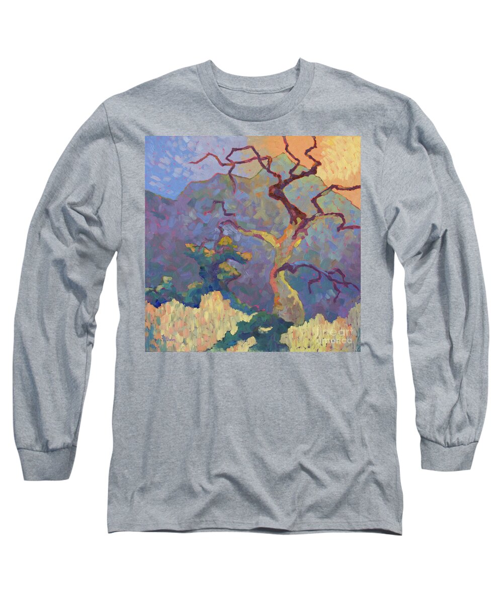 Landscape Long Sleeve T-Shirt featuring the painting Old Bones by Srishti Wilhelm