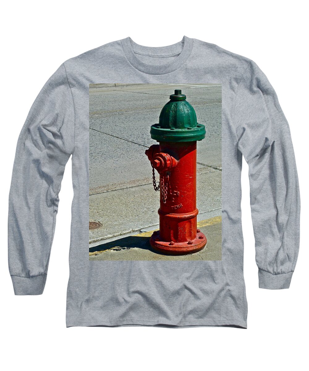 Fire Long Sleeve T-Shirt featuring the photograph Old Fire Hydrant by Diana Hatcher