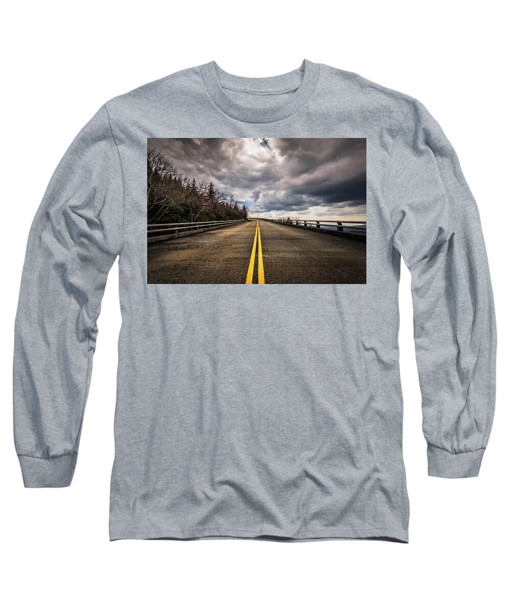 Blue Ridge Parkway Long Sleeve T-Shirt featuring the photograph On The Blue Ridge Parkway by Cynthia Wolfe