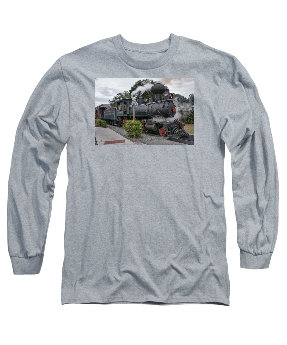 Te&g Long Sleeve T-Shirt featuring the photograph Movie Train by John Black