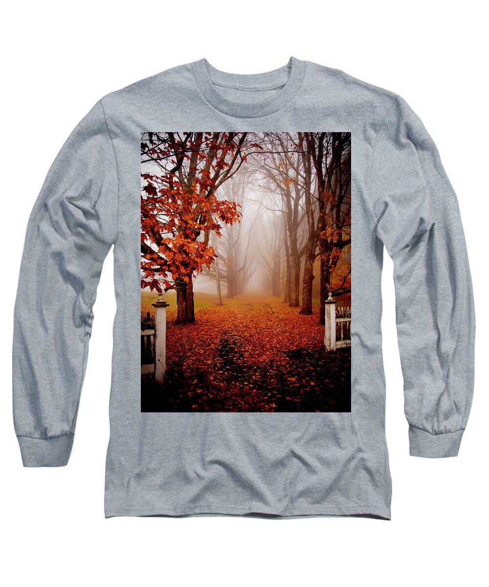 Landscape Long Sleeve T-Shirt featuring the photograph Orange Radiance by Jeff Cooper