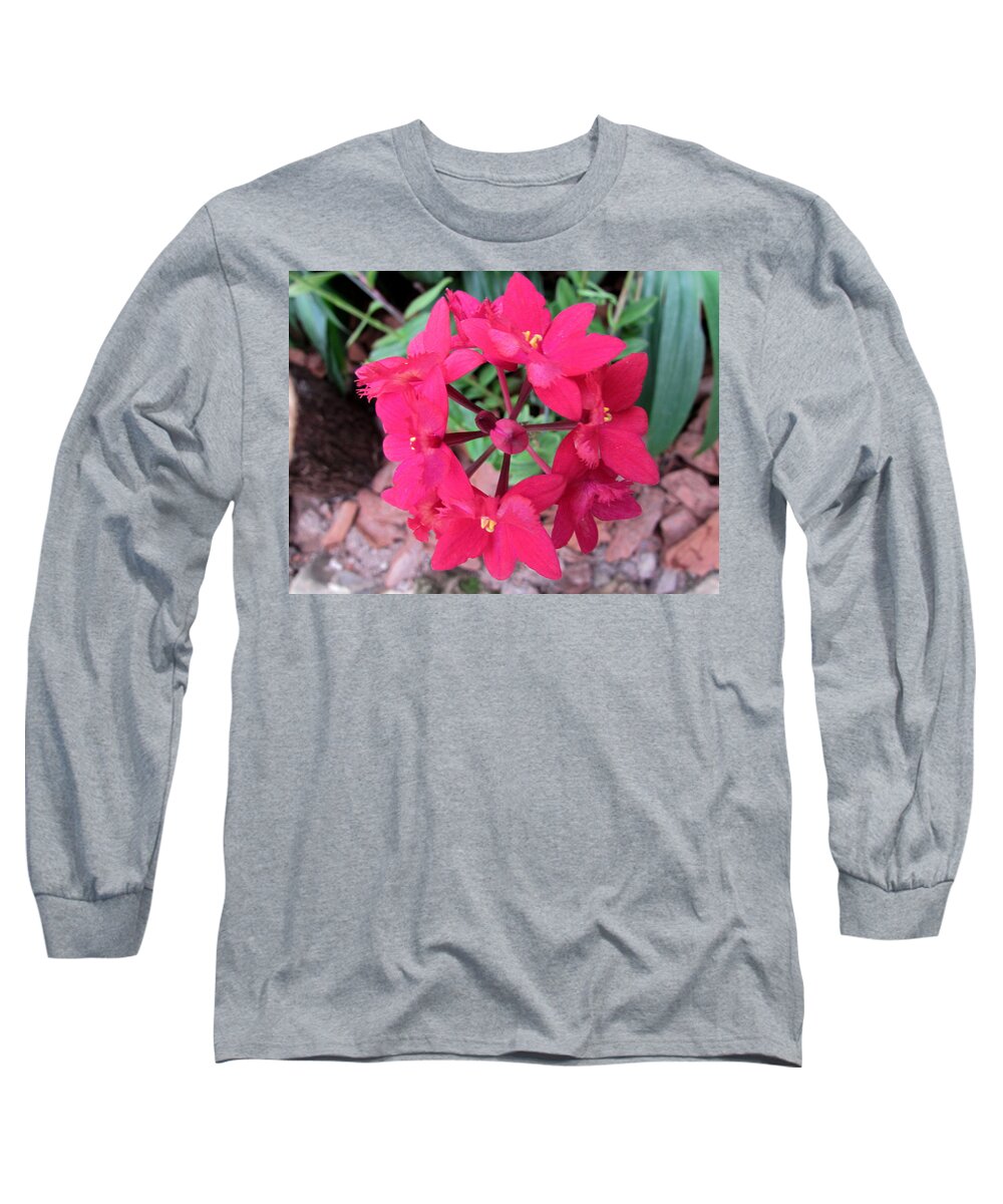 Orchid Long Sleeve T-Shirt featuring the photograph Orchid Flower by Cesar Vieira