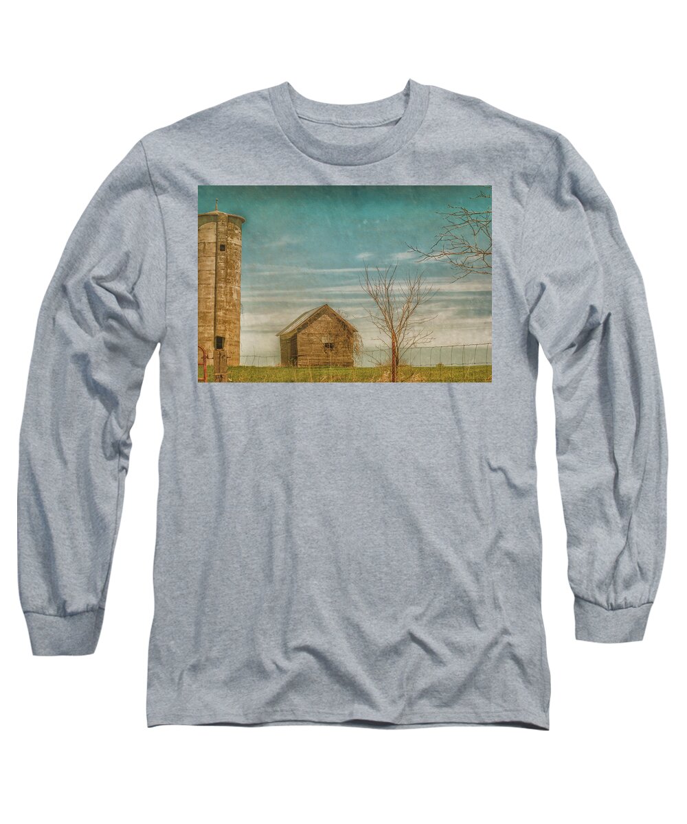 Barn Long Sleeve T-Shirt featuring the photograph Out on the Farm by Pamela Williams