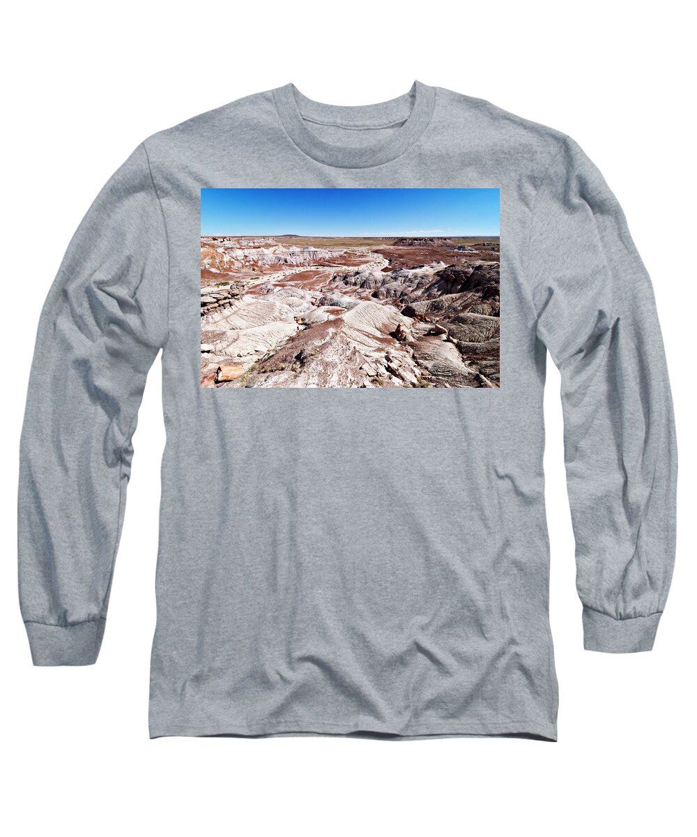 Darin Volpe Nature Long Sleeve T-Shirt featuring the photograph Painted Desert - Petrified Forest National Park by Darin Volpe