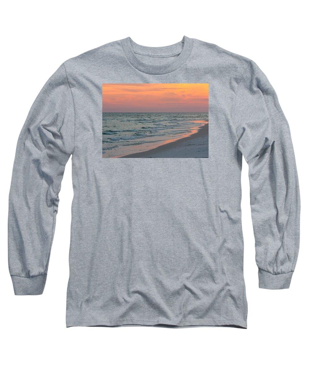 Pastel Sunset Long Sleeve T-Shirt featuring the photograph Pastel Gulf Coast Sunset by John Harmon
