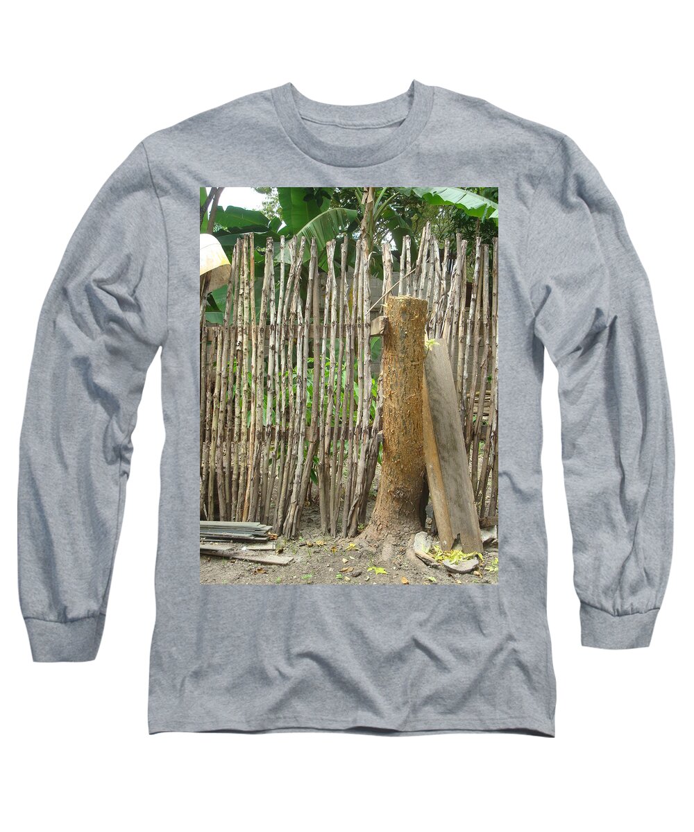 Digital Art Long Sleeve T-Shirt featuring the photograph Patio 5 by Carlos Paredes Grogan