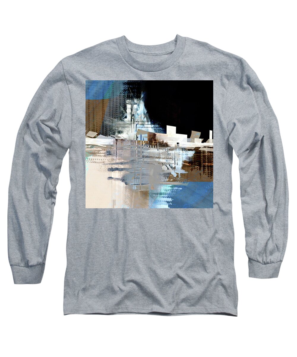 Modern Contemporary Long Sleeve T-Shirt featuring the digital art Penman Original-1315 by Andrew Penman