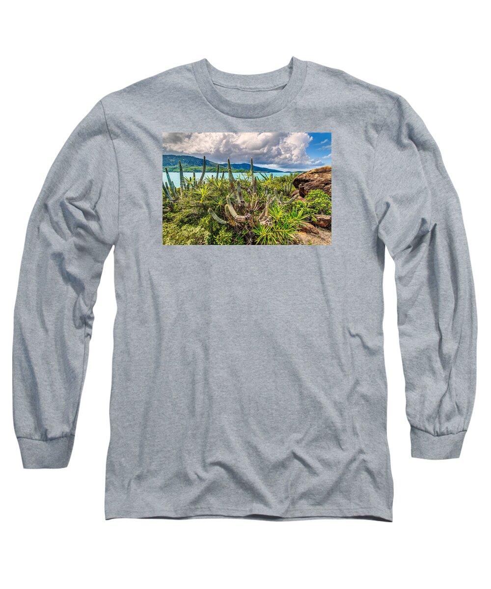 Cactus Long Sleeve T-Shirt featuring the photograph Peterborg Cactus by Gary Felton