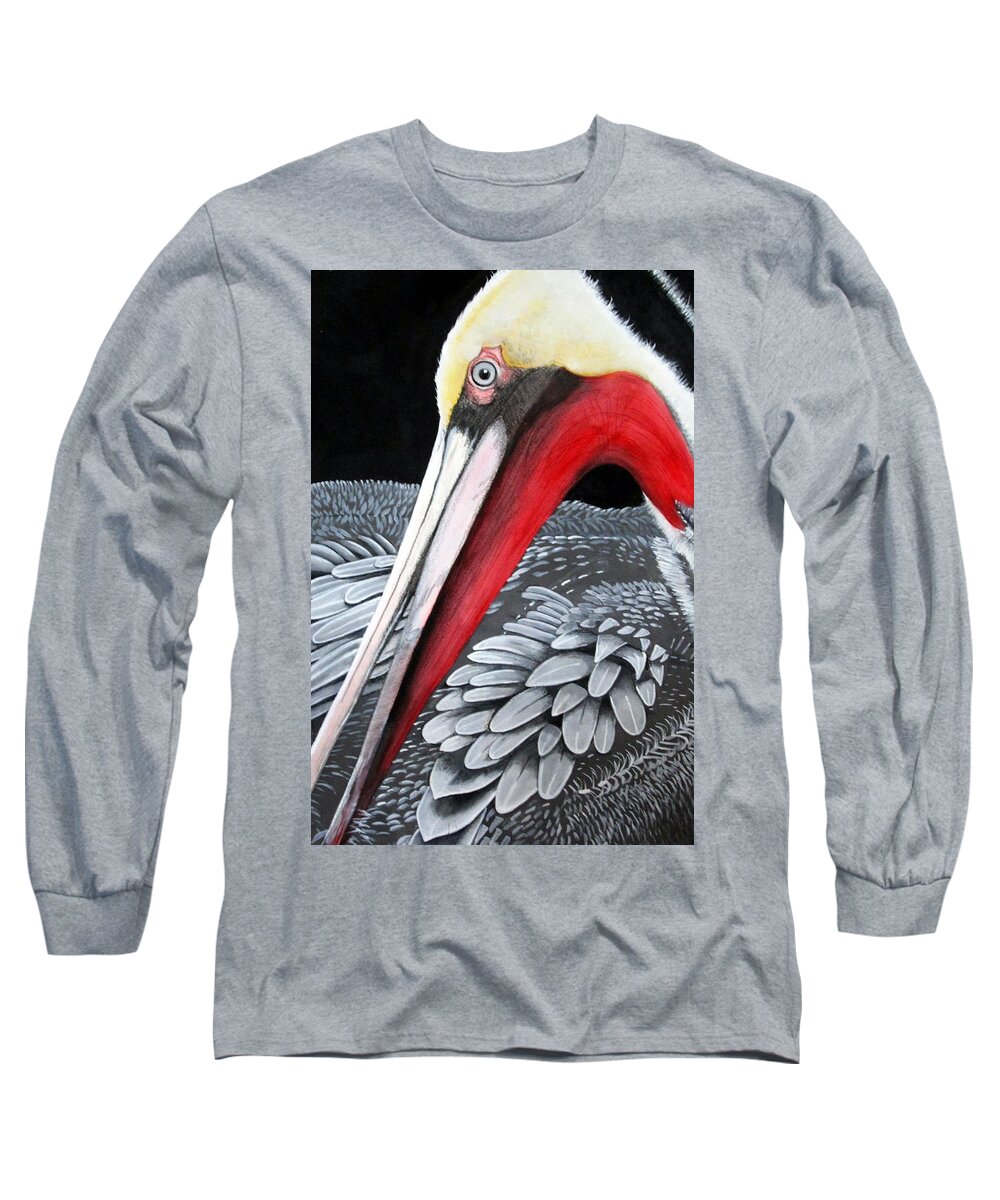 Red Long Sleeve T-Shirt featuring the painting Physical Therapy Watercolor by Kimberly Walker