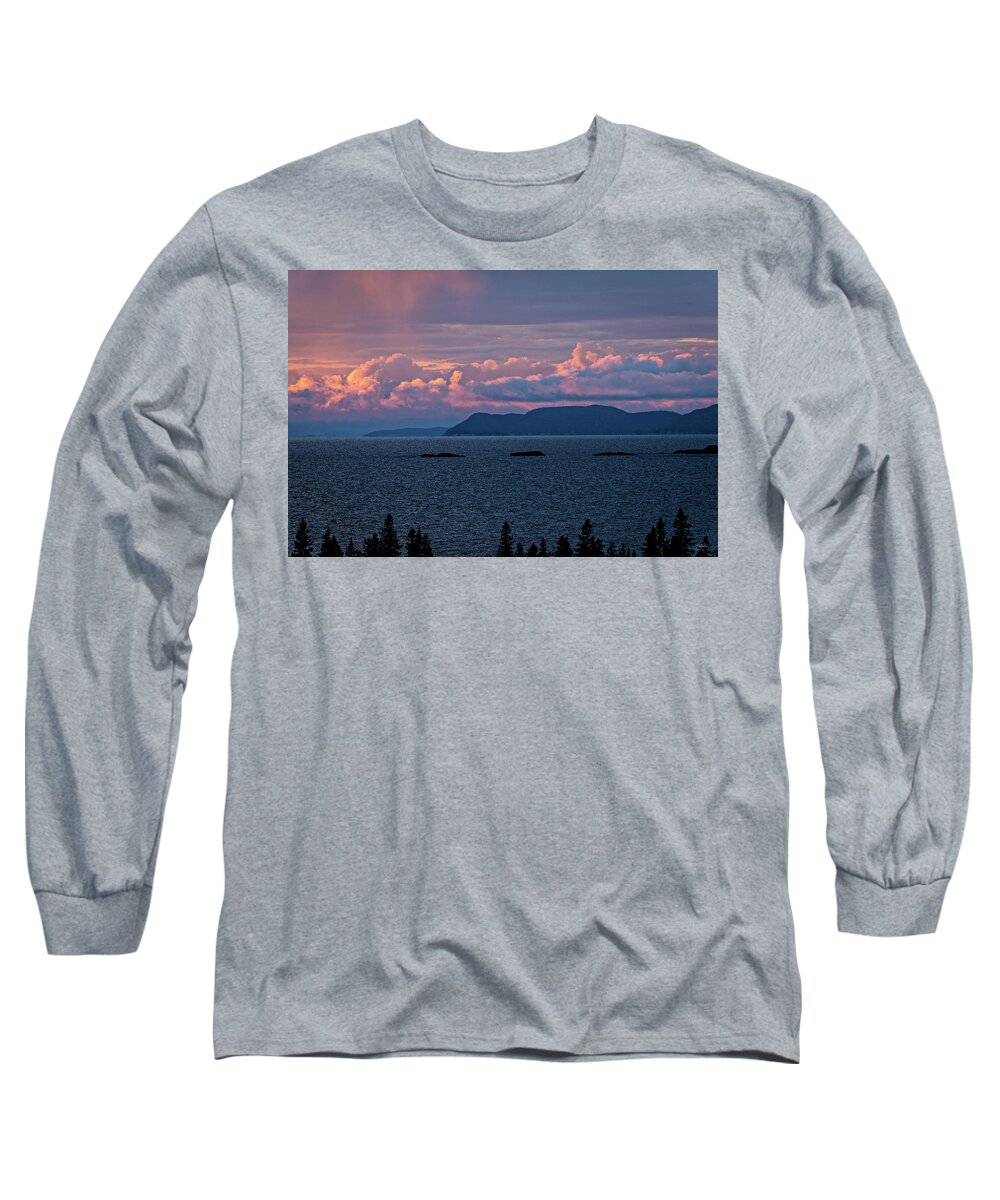 Evening Long Sleeve T-Shirt featuring the photograph Pic Island by Doug Gibbons
