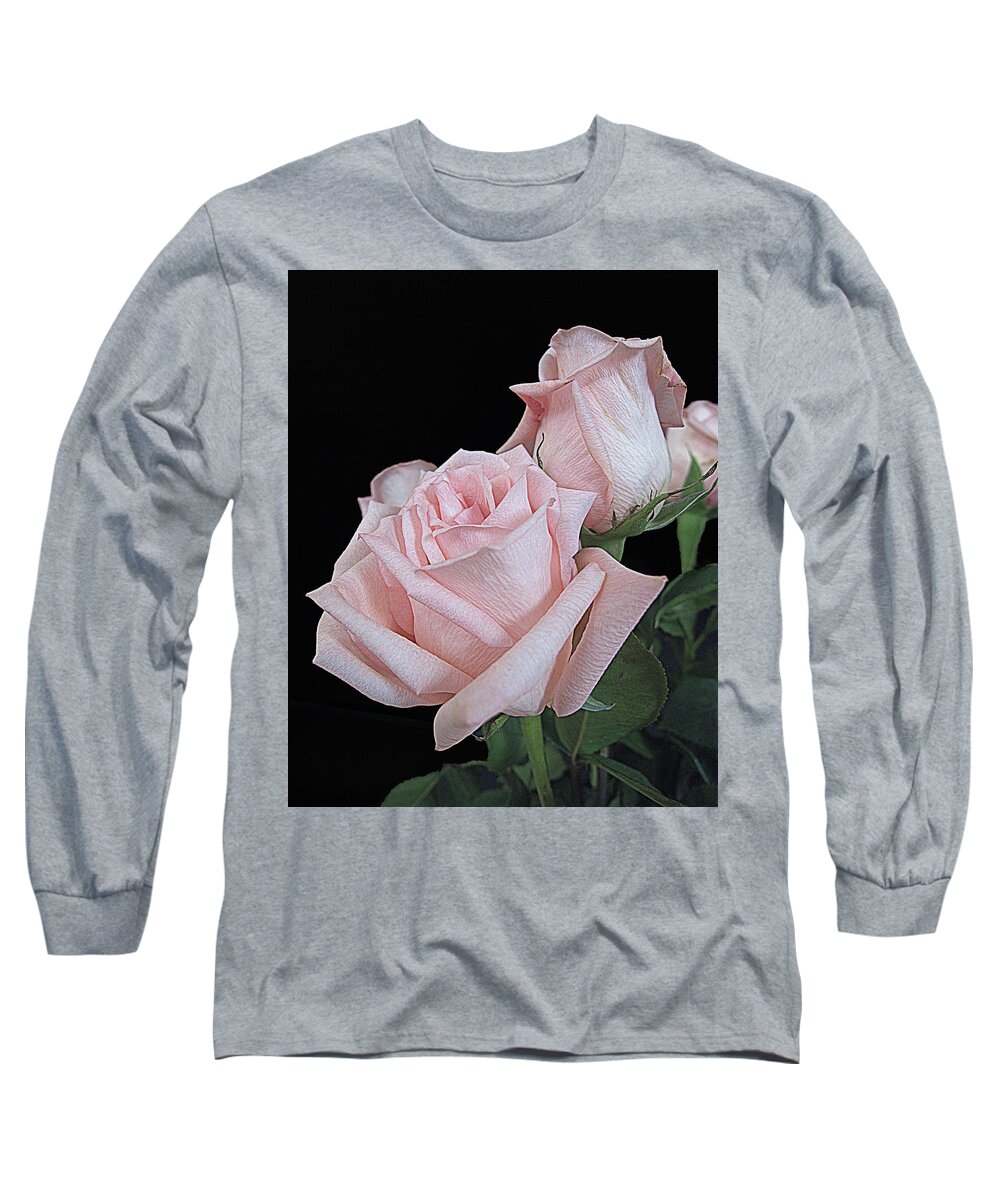 Rose Long Sleeve T-Shirt featuring the photograph Pink Persuasion by Suzy Piatt
