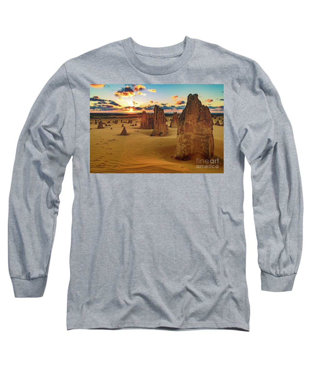 Geology Long Sleeve T-Shirt featuring the photograph Pinnacles 8 by Werner Padarin