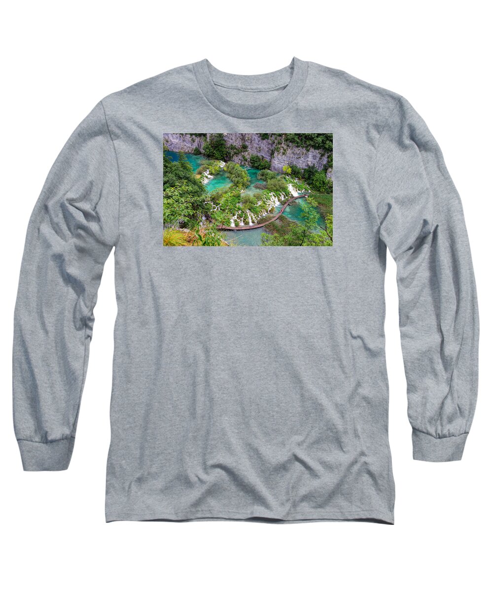 Mark Whitt Long Sleeve T-Shirt featuring the photograph Plitvice Lakes National Park by Mark Whitt
