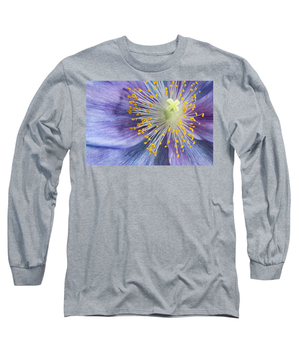 Poppy Long Sleeve T-Shirt featuring the photograph Poppy Fireworks by Denise Bush