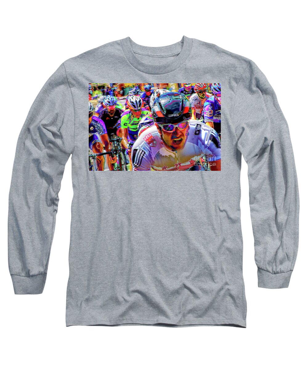 Pelham Art Long Sleeve T-Shirt featuring the photograph Race Is On by Vicki Pelham