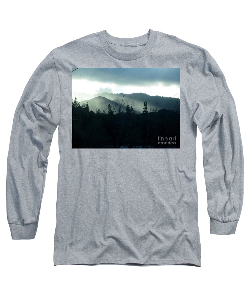 Rays Long Sleeve T-Shirt featuring the photograph Rays and Darkness by Marie Neder