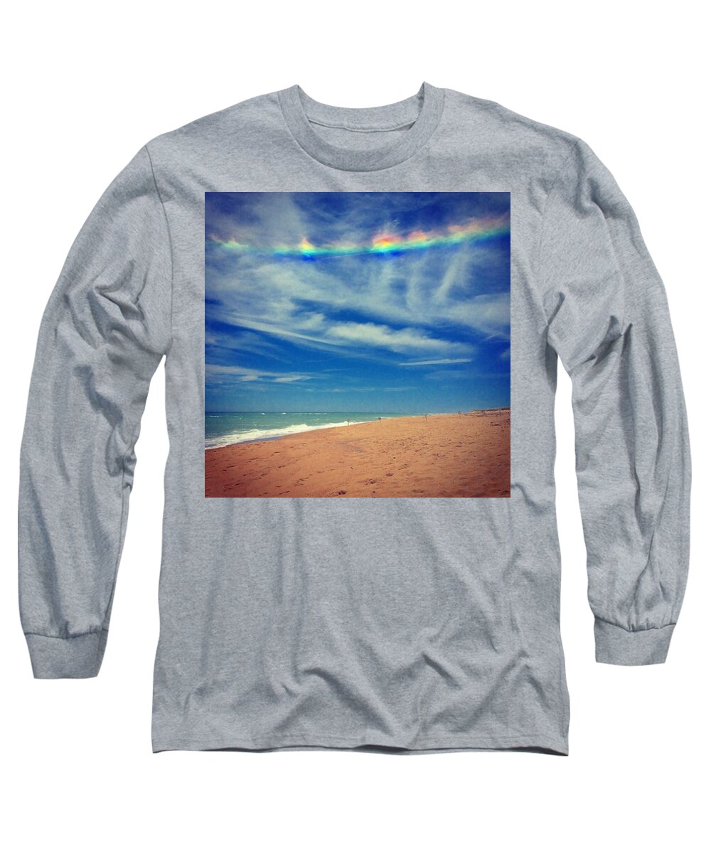 Beach Long Sleeve T-Shirt featuring the photograph Signs From Above by Kate Arsenault 