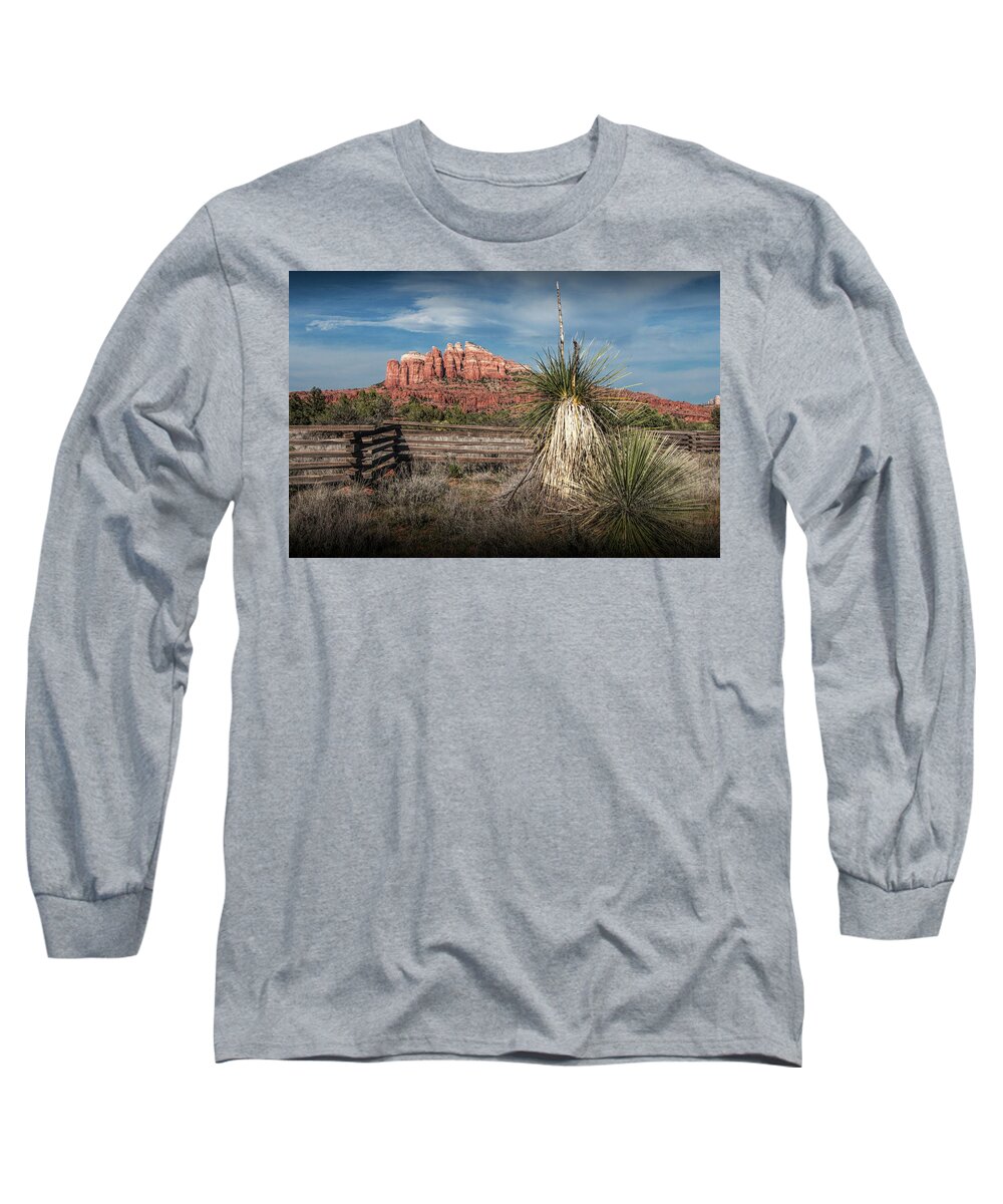 Arizona Long Sleeve T-Shirt featuring the photograph Red Rock Formation in Sedona Arizona by Randall Nyhof