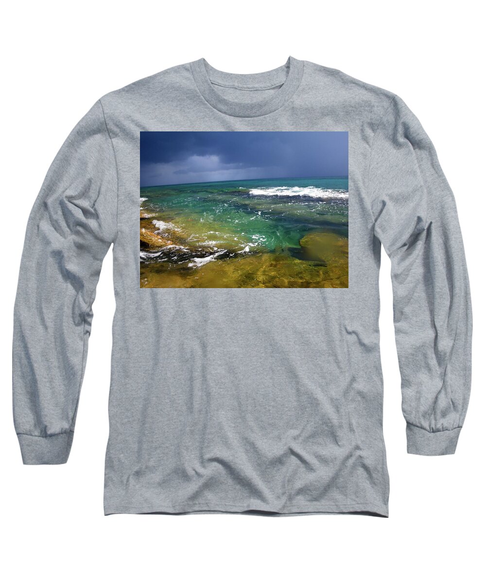  Long Sleeve T-Shirt featuring the photograph Rincon Puerto Rico 2013 by Leizel Grant