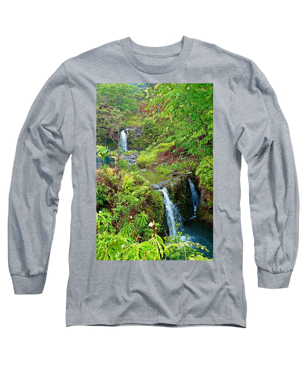 Road To Hana Long Sleeve T-Shirt featuring the photograph Road to Hana Study 14 by Robert Meyers-Lussier