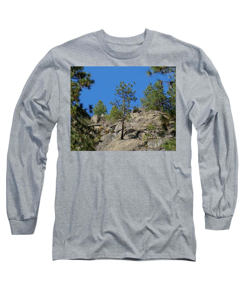 Nature Long Sleeve T-Shirt featuring the photograph Rockin' Tree by Ben Upham III