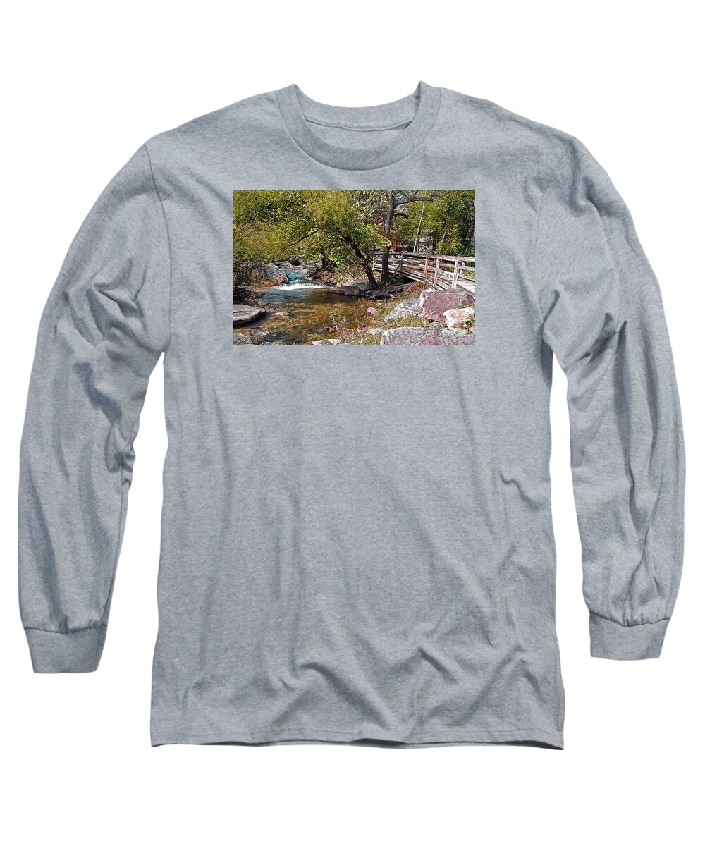 River Long Sleeve T-Shirt featuring the photograph Rocky Broad Riverwalk 3 by Lydia Holly