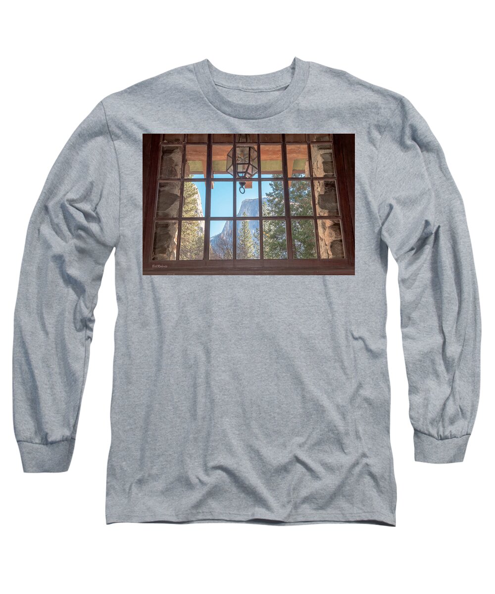 Ahwahnee Hotel Long Sleeve T-Shirt featuring the photograph Room With A View by Bill Roberts