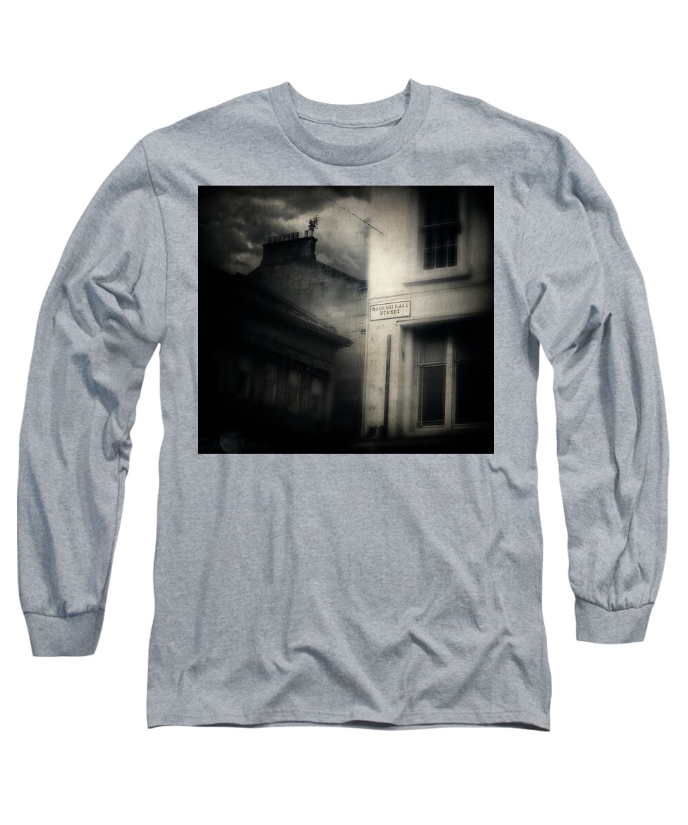 Glasgow Long Sleeve T-Shirt featuring the photograph Sauchiehall Street by Cybele Moon