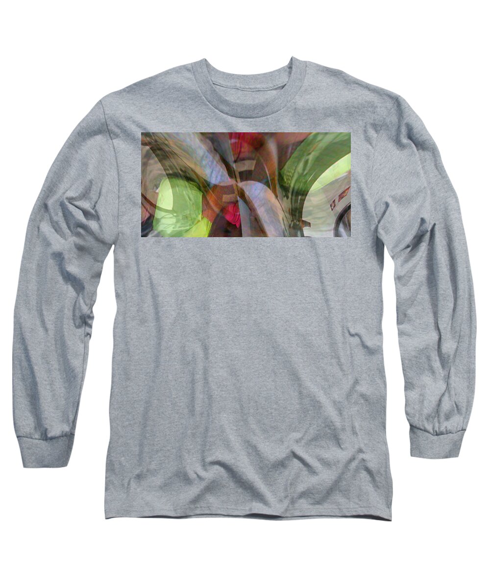 Abstract Photography Long Sleeve T-Shirt featuring the photograph Sea and Song by Steve Sperry