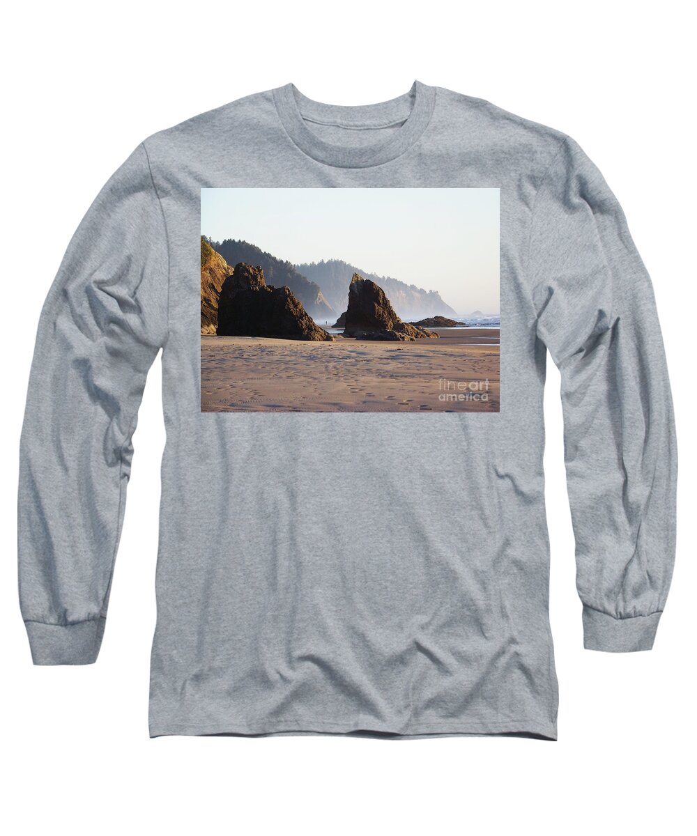 Sea Long Sleeve T-Shirt featuring the photograph Sea Cliffs by Julie Rauscher