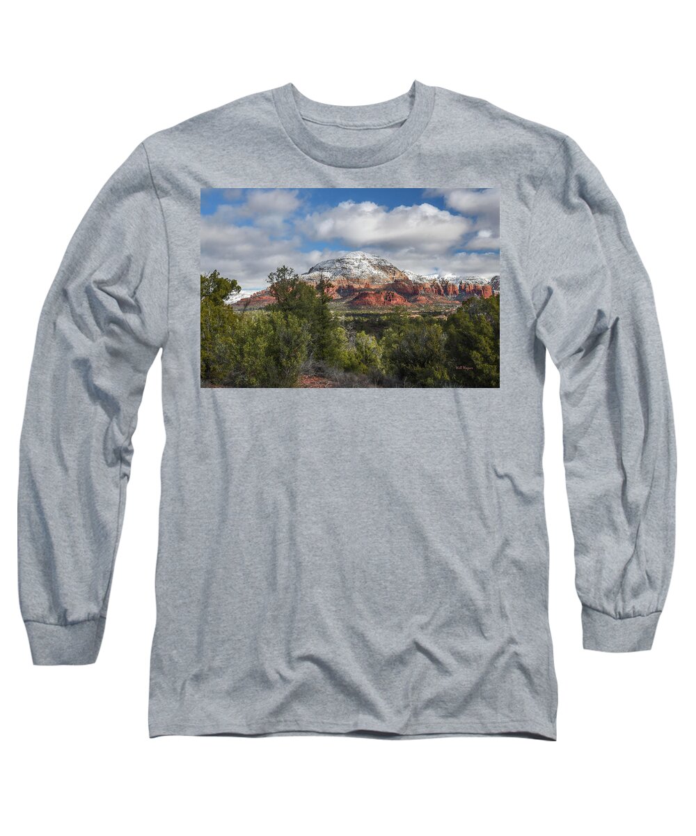 Sedona Long Sleeve T-Shirt featuring the photograph Sedona in Winter 01 by Will Wagner