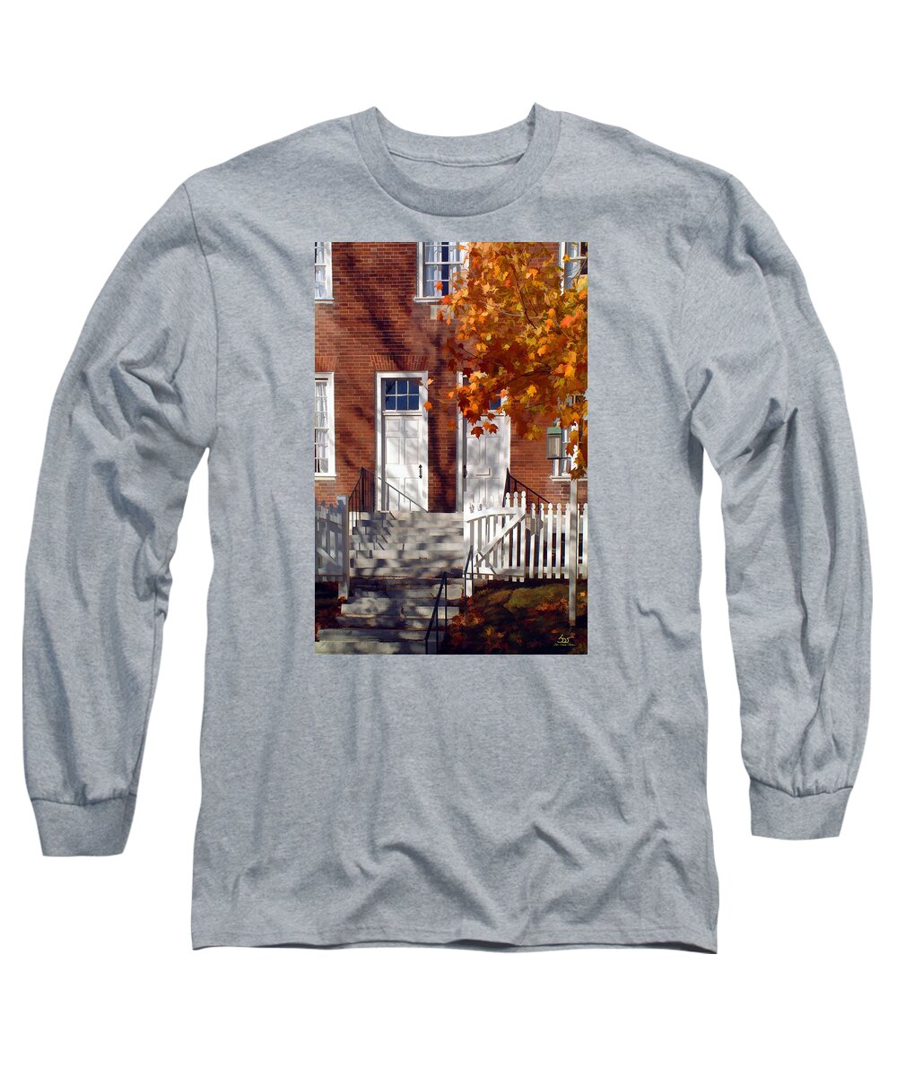 Shaker Long Sleeve T-Shirt featuring the photograph Shaker House by Sam Davis Johnson