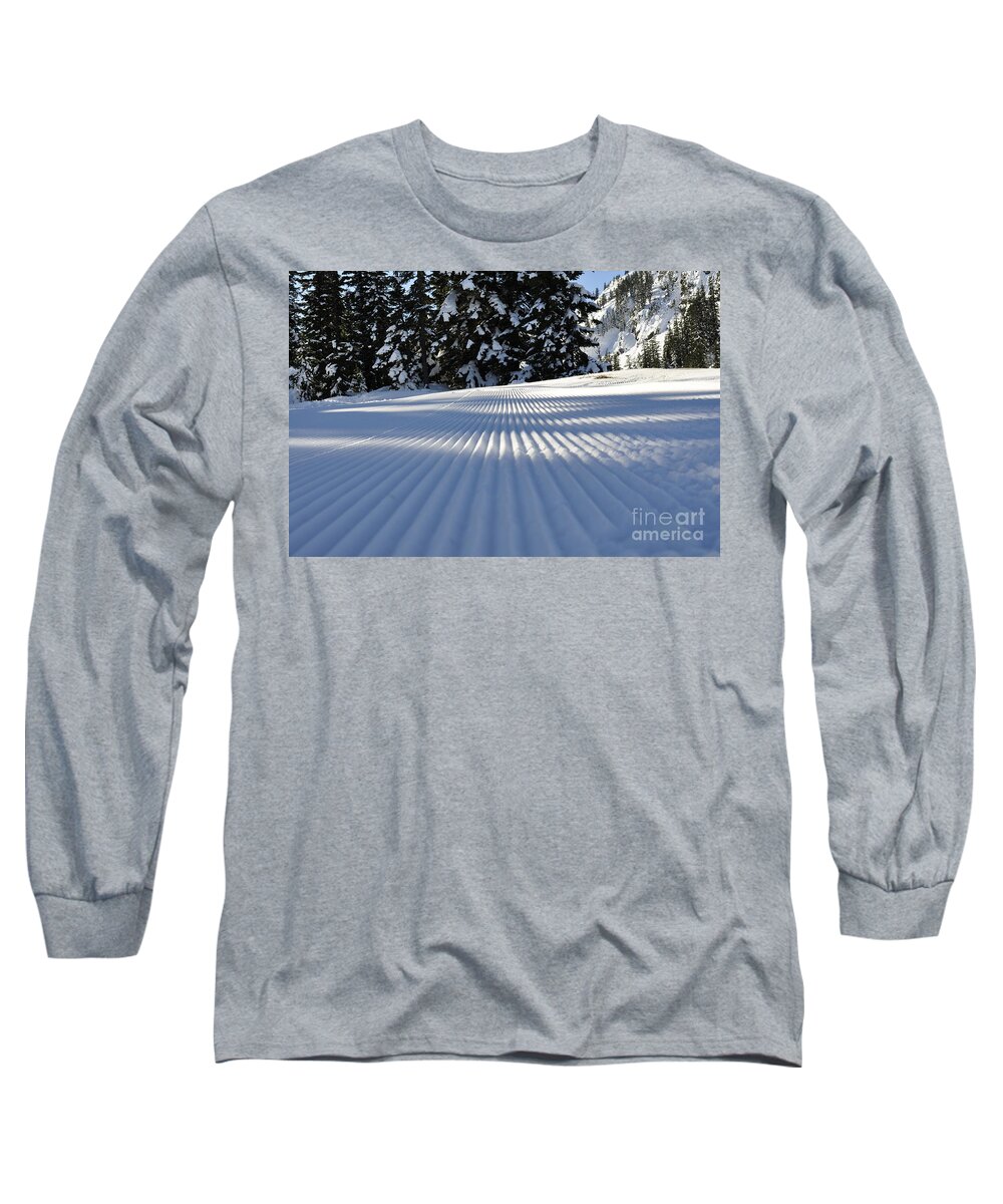 Clay Long Sleeve T-Shirt featuring the photograph Snow is Groovy Man by Clayton Bruster