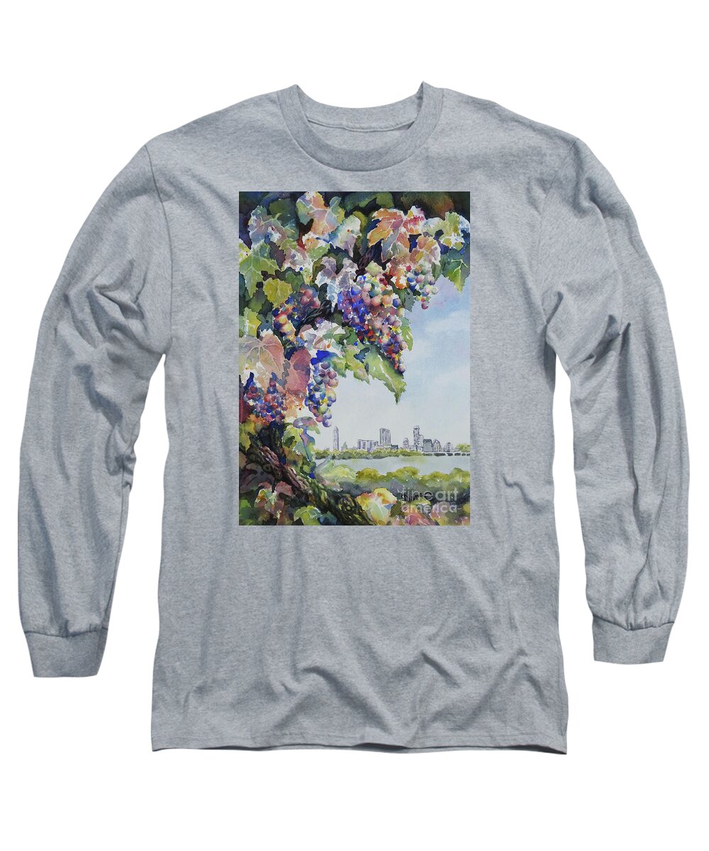 Nancy Charbeneau Long Sleeve T-Shirt featuring the painting Soon to Be by Nancy Charbeneau