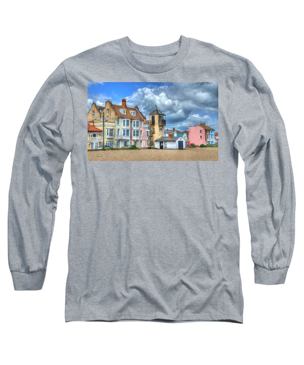 Aldeburgh Long Sleeve T-Shirt featuring the photograph South Lookout Tower Aldeburgh by Chris Thaxter