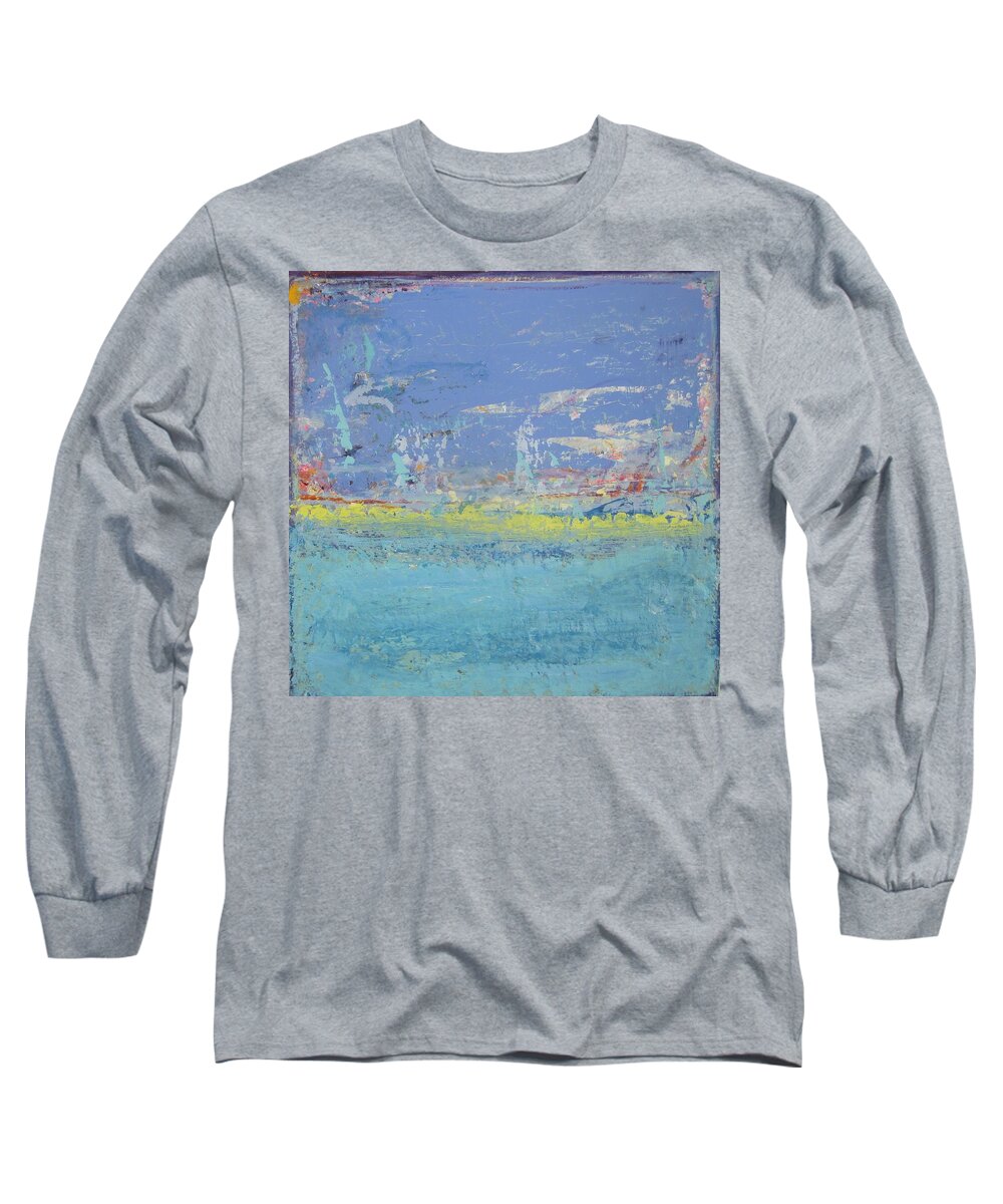 Abstract Landscape Long Sleeve T-Shirt featuring the painting Spirit of Gentleness 2 by Francine Ethier