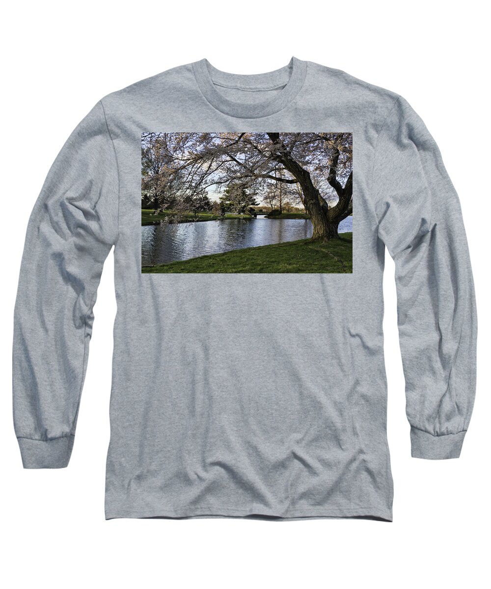 Landscape Long Sleeve T-Shirt featuring the photograph Spring at Dawes Arboretum by Roberta Kayne
